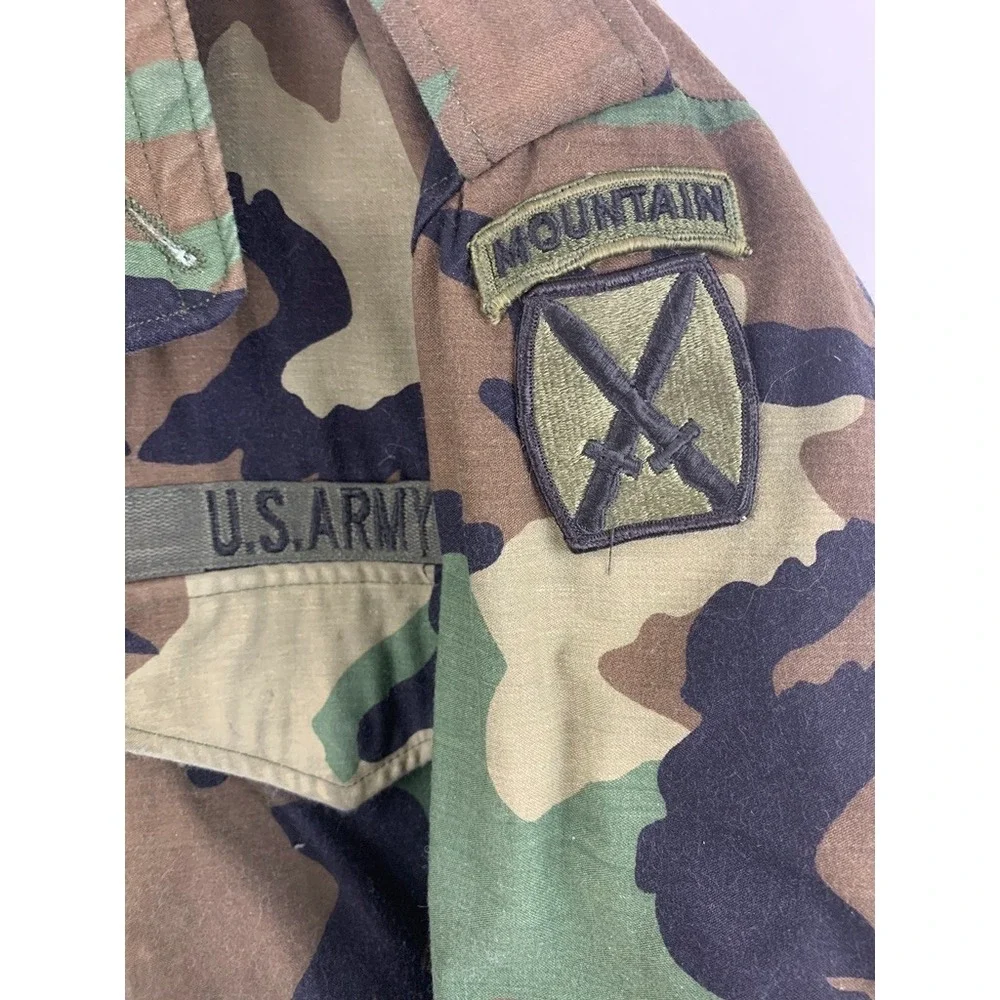 U.S. Army M-65 Field Jacket Authentic 1993 L 10th Mountain Division